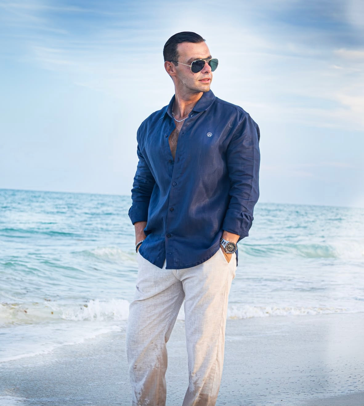 Camisa manga larga Aqua